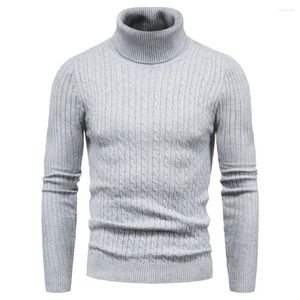 Men's Sweaters Autumn And Winter Turtleneck Warm Fashion Solid Color Sweater Slim Pullover Knitted Bottoming Shirt