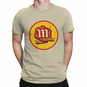 Camiseta masculina Mtesa Vintage Tees manga curta Crewneck T-shirt 100% Cott Gift Idea Clothing E5CN #