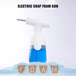 Liquid Soap Dispenser Electric Automatic Foam Dispensers 1200mAh 350 ml skummande laddningsbar pistol för köksbadrum