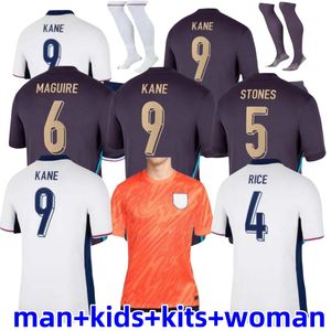 2024 England Soccer Jerseys 24/25 SAKA FODEN BELLINGHAM GREALISH RASHFORD STERLING National Team KANE Football Shirt Kit Red Shirts White Blue Men Kids Kits