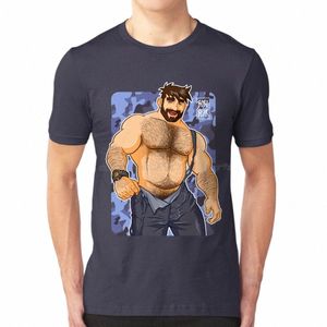 Adam gosta de dungarees-camoue azul camiseta cott homens mulheres diy impressão bobobear bobobearart bobo urso urso arte arte w8z1 #