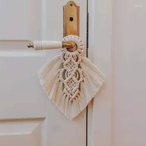 Gobeliny 17 cm bohemian ozdoby bawełniane liny tkane ścienne hanging ręcznie robione dekoracje domu małe wisiorki