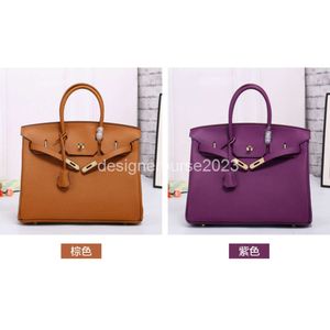 2024 Bags Bag Women Classic Birkkins Fashion Designer Classic Long Strap Lady Casual Tote Handväskor Mjuka läder Kvinnor Lychee Mönster Head Handväska