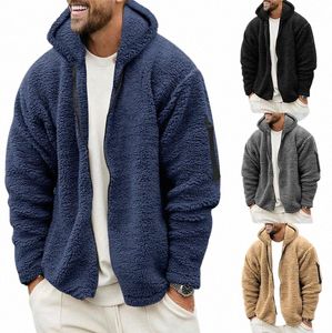 Cord-Sweatshirt 2023 Jacke für Herren Herbst und Winter Doppelseitige Veet-Warmjacke, lockere Kapuzen-Freizeitkleidung Z1i7 #