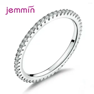 Cluster Rings 925 Sterling Silver Engagement Ring For Women Girls Fashion Jewelry Trendy Style CZ Cubic Zirconia Pave Setting Wholesale