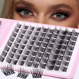 False Eyelashes 80Clusters Fluffy Thick Natural Fake Individual Lashes Russia 30D/40D Lashistas Supplies