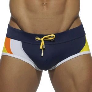 Sexy homens swimwear troncos maiô seobean marca homem praia banho shorts placa qualidade nylon banho terno boxer briefs roupa interior 240328
