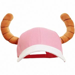 Anime Miss Kobayi's Drag Maid Quetzalcoatl Lucoa Hat Cap Pink B6KS#