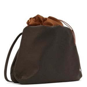 The * Row New XL Bourse Nylon Pleated Shoulder Bag 대용량 클라우드 백 핸드백 여성 가방 240328