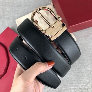 High quality leather belt fashion classic buckle men's and women's belts 100-125cm optional249h