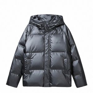 Зимняя новая брендовая теплая пуховая куртка с капюшоном для мужчин, легкая дышащая водонепроницаемая толстая куртка-пуховик, классическая повседневная парка высокого качества F3tO #
