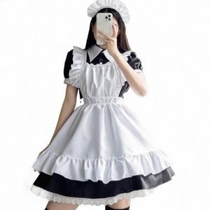 Plus Größe S-5XL Sexy Kostüme Maid Outfit Frauen Französisch Maid Cosplay Kostüm Für Halen Retro Diener Kellner Lolita Dr p4u5 #