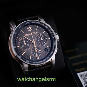 AP Wrist Watch Collection 26393cr Mens Watch Case Platinum Circle Timing Automatisk Mekanisk Swiss Famous Watch Date Display Luxury