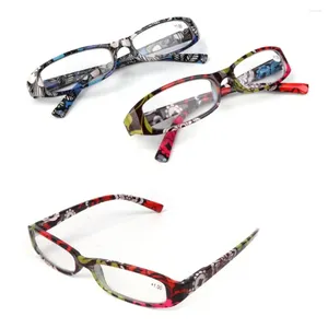 Солнцезащитные очки с увеличительным принтом и цветочным принтом, ультралегкий полимерный чехол, очки 1,00-4,0 диоптрий, очки для ухода за зрением, очки для чтения