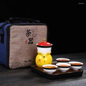 Teaware Sets High Quality Travel Teapot Set Chinese Portable Tea Tableware