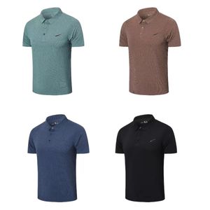 2024年春/夏新しい短袖スポーツポロシャツ|クイック乾燥通気性のあるメンズTシャツカジュアルルーズトップ