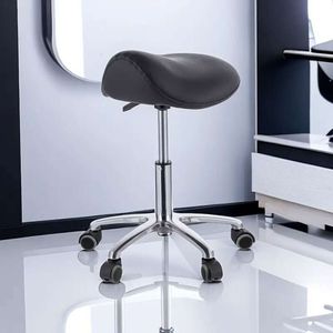 Ergonomiczne krzesło - Wygodny stołek siodłowy z koła regulowana wysokość do użytku biurowego laboratorium