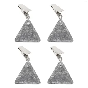 Table Cloth 4 Pcs Tablecloth Pendant Holder Skirt Clip Outdoor Cloths Stone Weights Holders Iron Simple Windproof Clips Stainless Steel