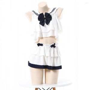 Brand new Women's Sleepwear Student Uniform Sexy Sailor Sets For Women School Girl Wear Cosplay Costume JK Clothes Dress Bodysuit Lingerie Exotic 2024