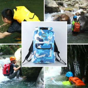 Borse 22L Drybag Bolsa Zaino impermeabile Outdoor River Impermeabile Roll Top Boa per Kayak Barca Sacco Swim Pack Backpackable Boya