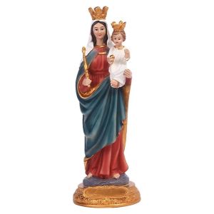 Esculturas mãe maria estátua resina virgem maria segurando jesus estátua decorativa maria figura renascentista coleção presente religioso casa