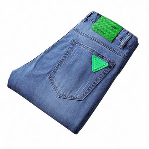 2022 Frühling Sommer Neue Männer Sky Blue Slim Stretch Jeans Klassische Stil FI Casual Denim Hosen Männliche Marke Hosen 40 C9A5 #