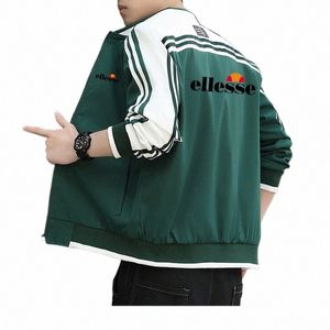 2024 men's jacket Spring and Autumn new casual windproof jacket sportswear fiable youth baseball shirt, top jacket G2ri#