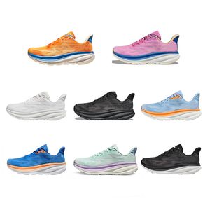 Bir 8 Bondi Koşu Ayakkabıları Kadın Platform Spor Ayakkabıları Clifton 9 Erkek Kadın Blakc Beyaz Liman Erkek Eğitmenleri Runnners Big Boyut 46 47 36-47