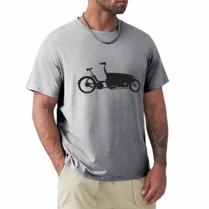 Urban Arrow Cargobike Bakfiets silhuett t-shirt rolig t-shirt kawaii kläder kort ärm tee vanlig t skjortor män r606#