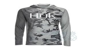 Outdoor Shirts HUK Fishing Shirt Summer UPF50 Performance T Shirt Hood Long Sleeve Fishing Hiking Breathable Fishing Clothing Cami5242668