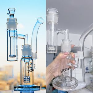 Matrix Bong narghilè fatti a mano in linea Spessore Base Braccio Albero Perc Tubo dell'acqua 18mm Giunto Riciclatore Dab Rigs