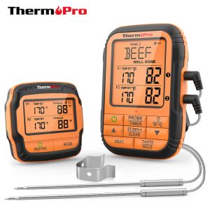 Датчики ThermoPro TP28C 150M Беспроводные 2 щупа для мяса Цифровой кухонный термометр для приготовления мяса в духовке Термометр с таймером подсветки