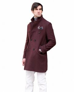 Blazer masculino jaquetas de lã Burdy Slim Double Breasted terno de luxo roupas masculinas elegantes especialmente conjuntos LG com blazer b63E #