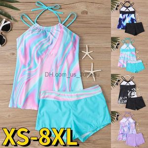 Women's Swimwear 2023 Women Two Piece Set Swimsuits Female Bikini Swimwear Print Bathing Suit Sexy Monokini Summer High Waist Beachwear Tankini T240329