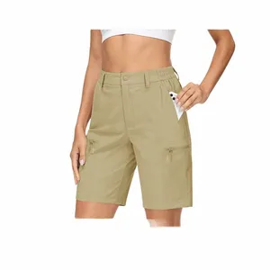 tacvasen Schnell trocknende Wandershorts, atmungsaktiv, leicht, Damen-Jogging-Shorts, kurze Outdoor-Hosen, Reißverschlusstaschen, Cargo-Arbeitskleidung f6nm #