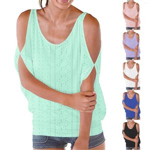 Camisoles Tanks Womens Off the Shoulder Tops ärmlösa skjortor som går ut Teen T Shirt V Neck tee långärmad lager