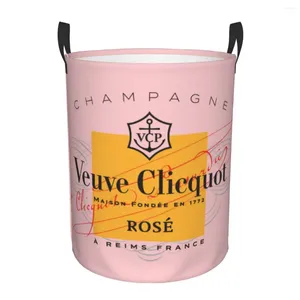 Tvättpåsar Veuve Basket Foldbar Beer Clicquot Clothes Hamper For Nursery Kids Toys Storage Bag