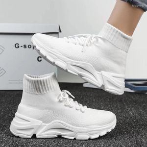 Casual Shoes 2024 Kvinnor Sneakers Fashion Spring Summer White Lace-up Vulkaniserad Lady Mesh Breattable Non-Slip Trainers