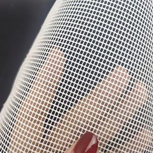 Fabric Small Grid Mesh Teslin PVC Fabric Solid Hard Net Cloth For Office Chair Window Screening Outdoor Storage Box Pet Bag Sewing DIY