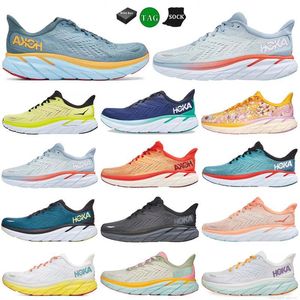 2024 Hokka One Bonedi 8 Hokka Running Shoe Botas Locais Oneline Store Treinamento Sneakers Aceito Estilo de Vida Absorção de Choque Rodovia Designer Mulheres Homens Sapatos 36-48