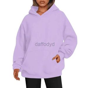 Kvinnors hoodies tröjor Kvinnliga Kvinnliga mjuka tröjor fleece Girls kläder Vinter hooded damer stil typ lila vit hoodie s-5x 24328