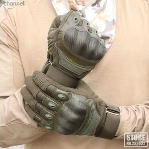 Taktiska handskar Paintball Shooth Airsoft Pu Leather Touch Screen Breattable Protective Gear Unisex Full Finger YQ240328