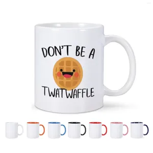Кружки Don't Be A Twatwaffle, керамическая кружка для кофе, чай с молоком, вода, посуда для напитков, чашка для друга, коллеги, семьи, женщины, мужчины, творческий подарок