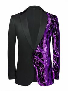 oversized Casual Sequin Blazers Men 2023 Autumn and Winter New High-End Fiable Lg Sleeve Handsome Men's Suit Jacket f2Nx#