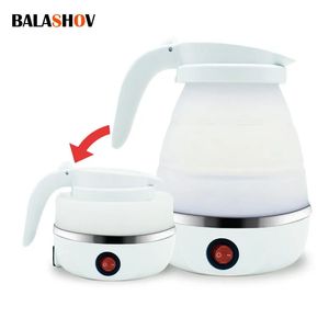 Bule dobrável e portátil aquecedor de água 600ml chaleira elétrica de viagem doméstica 220v eletrodomésticos panela fervente 240328