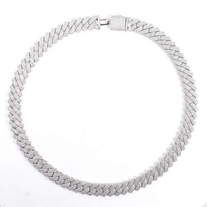 Light 10Mm 18/20/22Inches Sier Hip Hop Mens Choker Necklace Jewelry Gold Plated Cuban Link Chains Rope Moissan