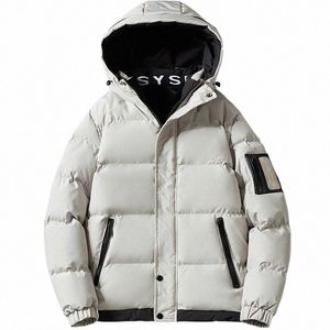 down Padded Hooded Parkas Men Winter Warm Thick Puffer Jackets Print Causal Oversized Coats Down Jackets Vintage Women Outerwear D2v5#