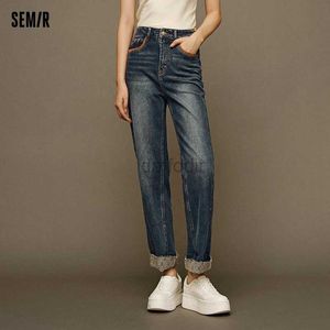 Frauen Jeans Semir 2024 Jeans Für Frauen In Einkaufszentren Gefesselt Gerade Hosen Neue Ankunft Winter Fleece Hosen Frauen Hosen 24328