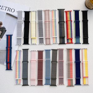New Nylon Loop Sport Strap for Apple Watch Band 49mm 45mm 44mm 42mm 40mm 38mm Bracelet for iWatch 9 8 7 6 5 SE 3 4 Ultra 2 Watchband