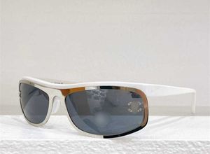 Små doftande solglasögon 23n skidsolglasögon skydd solskade anti-ultraviolet ljus lyx silverram krökta glasögon y2k